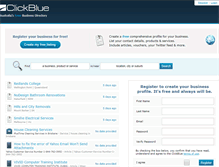 Tablet Screenshot of clickblue.com.au