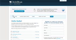 Desktop Screenshot of clickblue.in