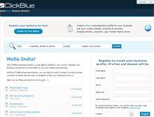 Tablet Screenshot of clickblue.in